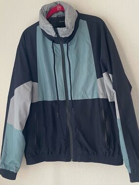Vince Navy and Dusty Blue Lightweight Jacket